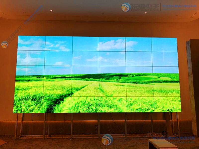 句容康缘养生谷49寸LG1.7mm拼缝5*6液晶拼接屏项目