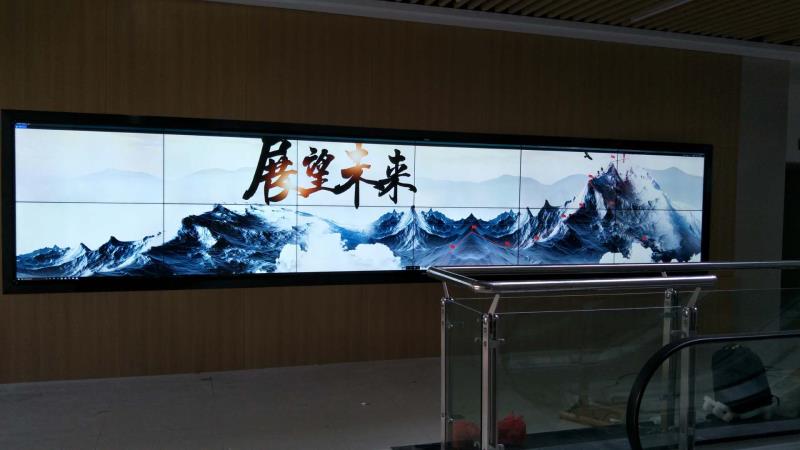 常州市新桥大厦一期55寸3.5mm拼缝2*6液晶拼接屏项目